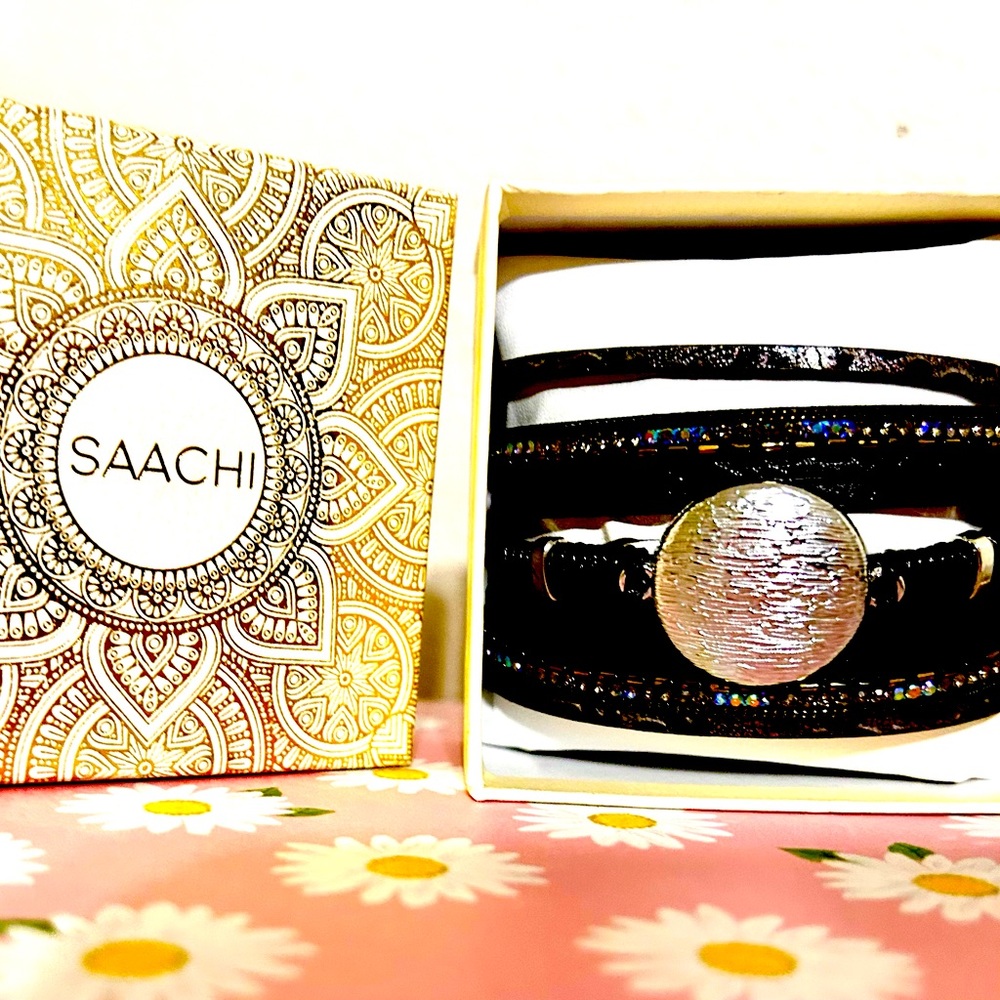 SAACHI Stacked Magnetic Bracelet. NWT